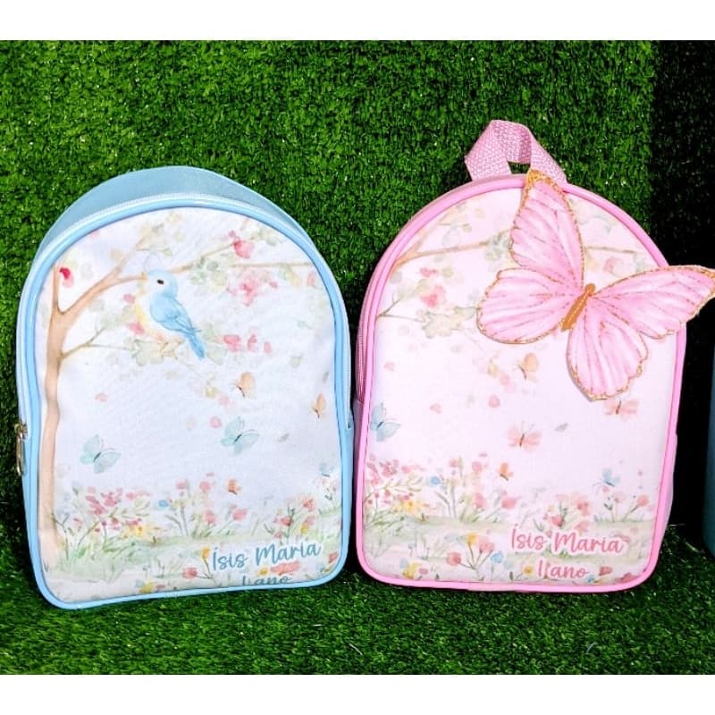 Mochilinhas Jardim Encantado personalizadas