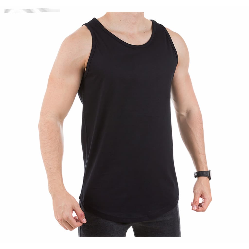 Regata Camiseta Camisa Blusa Masculina Long Line Lisa Corte Justo Oversized Luxuosa
