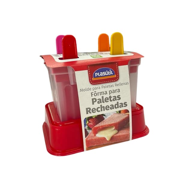 Forma De Picolé Para Paleta Mexicana Recheada Com Palito