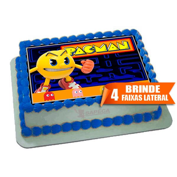 Papel arroz pac man video games para bolo de 4Kg