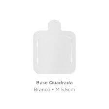 base para doces 5,5 cm quadrada pct c/25 unidades branca