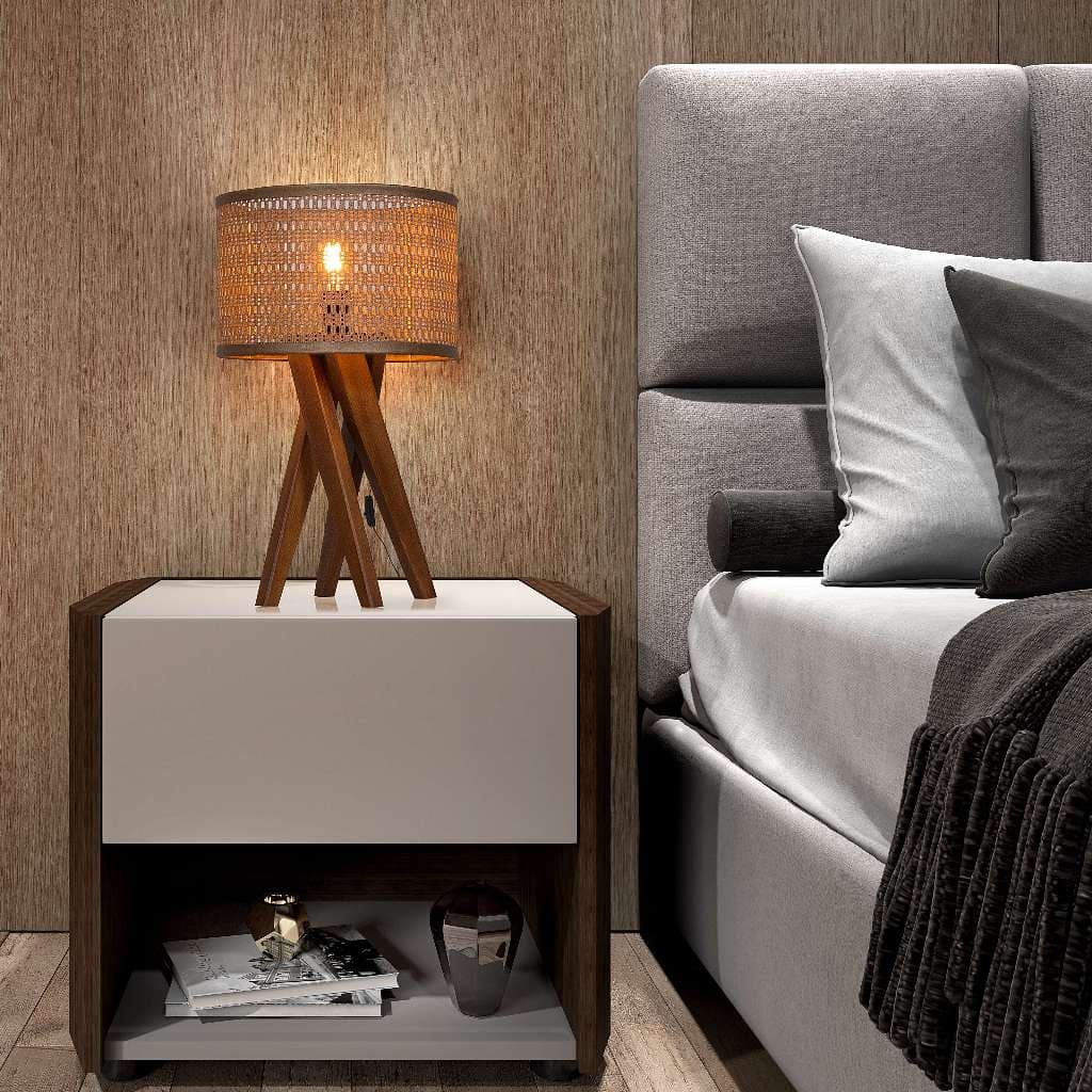 Abajur De Mesa Cristal Cupula Abajur Para Quarto Retro Decor Luminária Pés de Madeira Maciça Luxo Alto Padrão