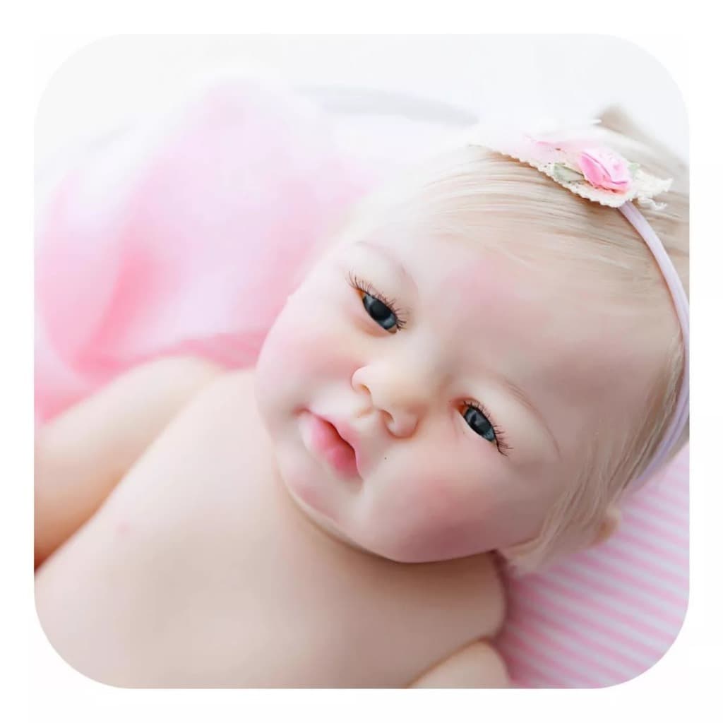 Bebe Reborn Realista Fio a Fio Tina 100% Silicone
