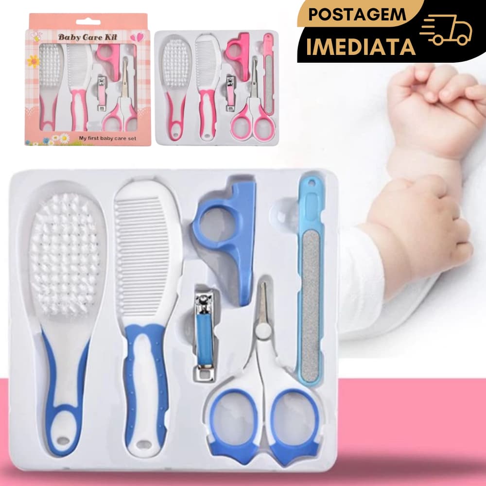 Kit Higiene Bebe Menina E Menino 6 Peças