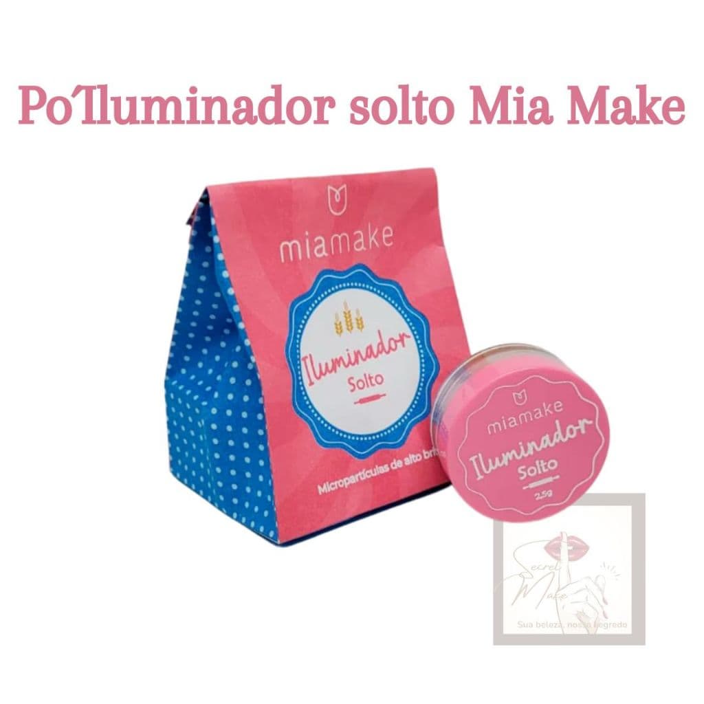 Pó Iluminador Solto Dourado Branco Prata Bakery Mia Make Moda Tik Tok