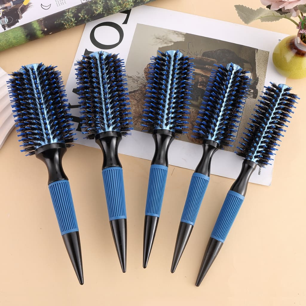 Kit 5 pcs Escovas Profissional cabeleireiro Cerdas de javali e nylon