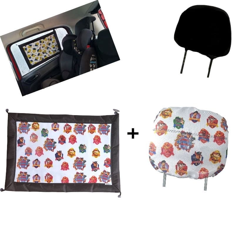 Conjunto Parasol veicular mais capa suporte para celular