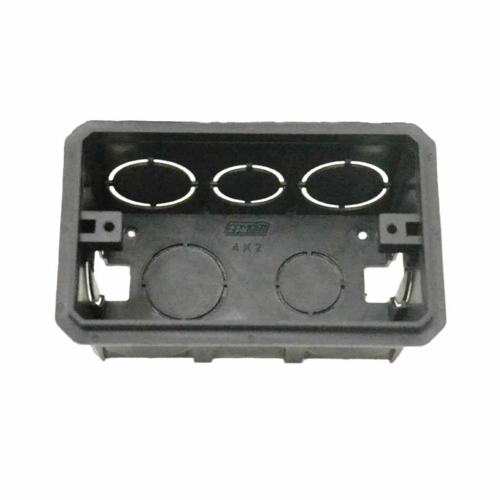 Kit 5 Caixa de Luz Romazi 4x2" Preto - 3004