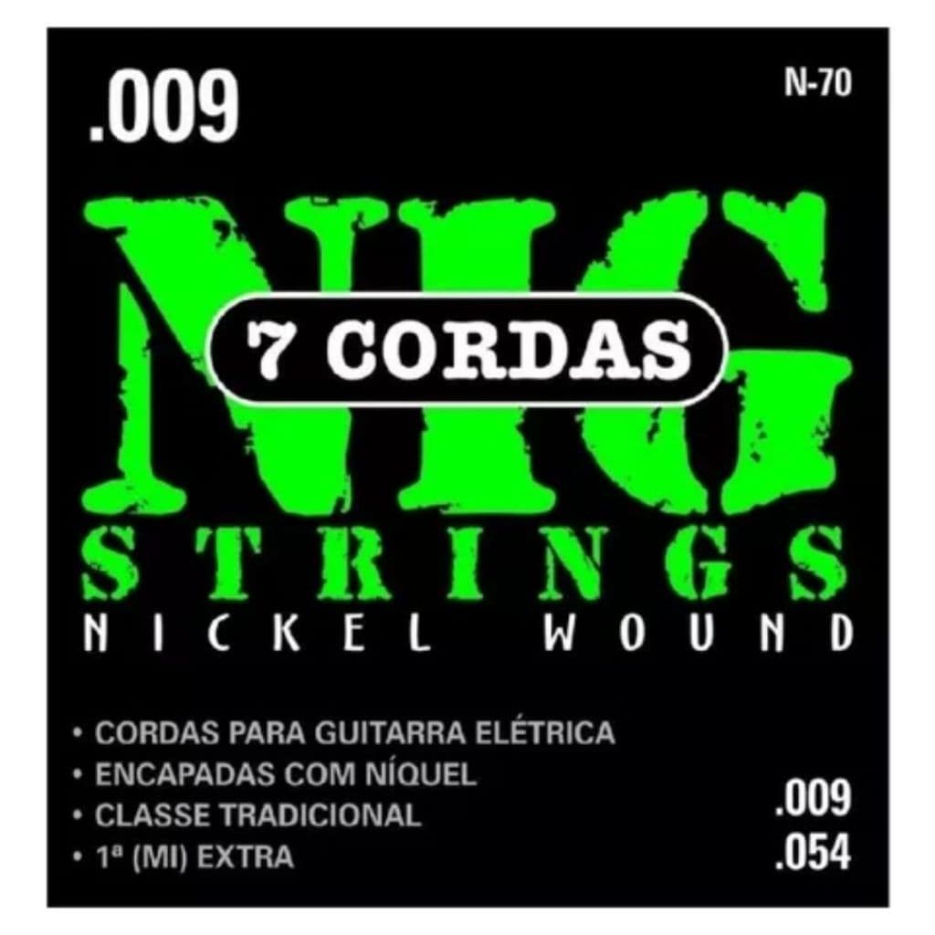 Encordoamento Nig Guitarra De 7 Cordas 009 - 054 - N70