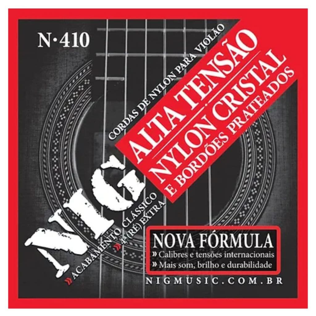 Encordoamento Nig De Nylon Violão Tensão Alta N410