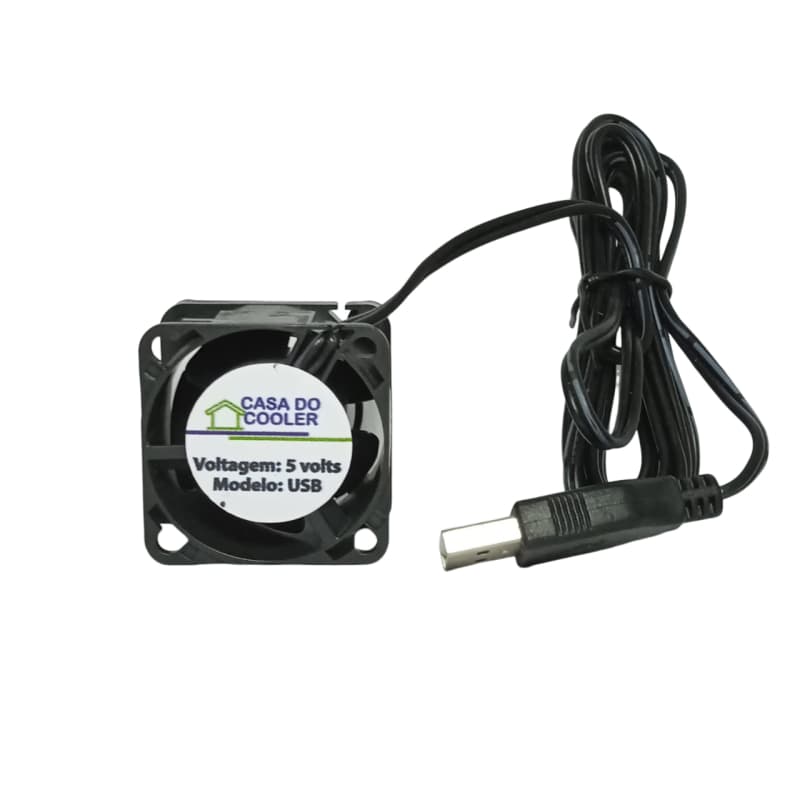 micro ventilador ventoinha alta rotação 4cm USB  rolamento