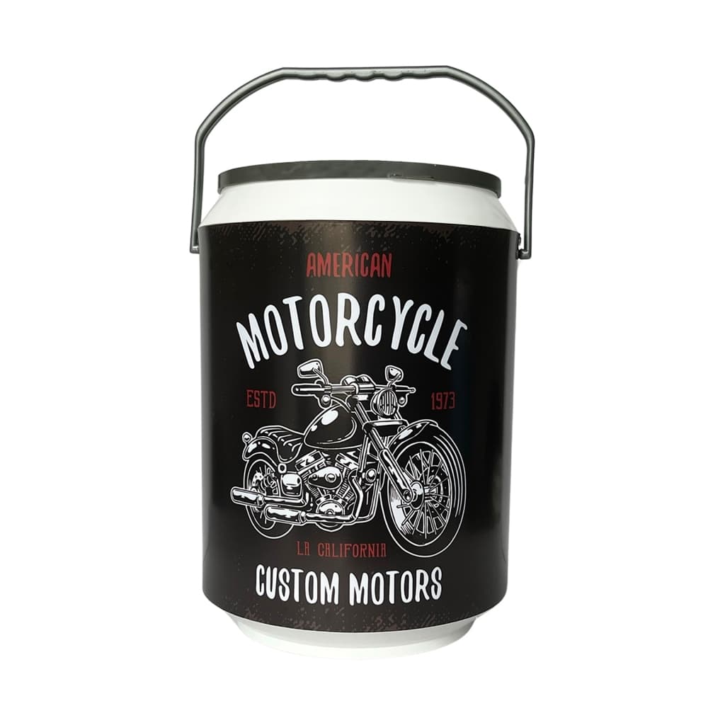 Cooler Térmico Bebidas ou 12 latas, Praia, Camping, Acampamento / Estampa Motorcycle
