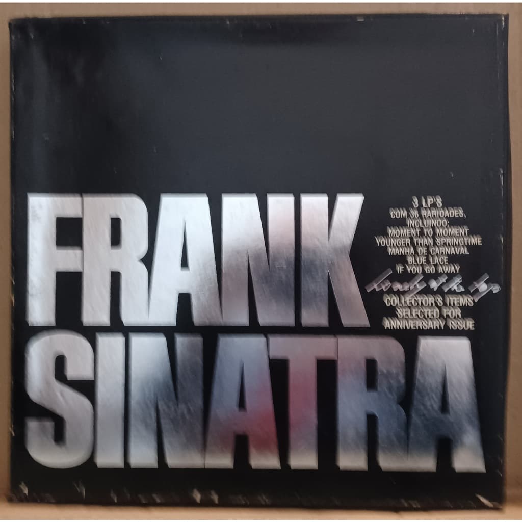 LP Box Disco De Vinil Frank Sinatra - Lonely At The Top - Box C/ 3 LPs Raro Com Encartes LPs Excelentes Caixa Muito Boa
