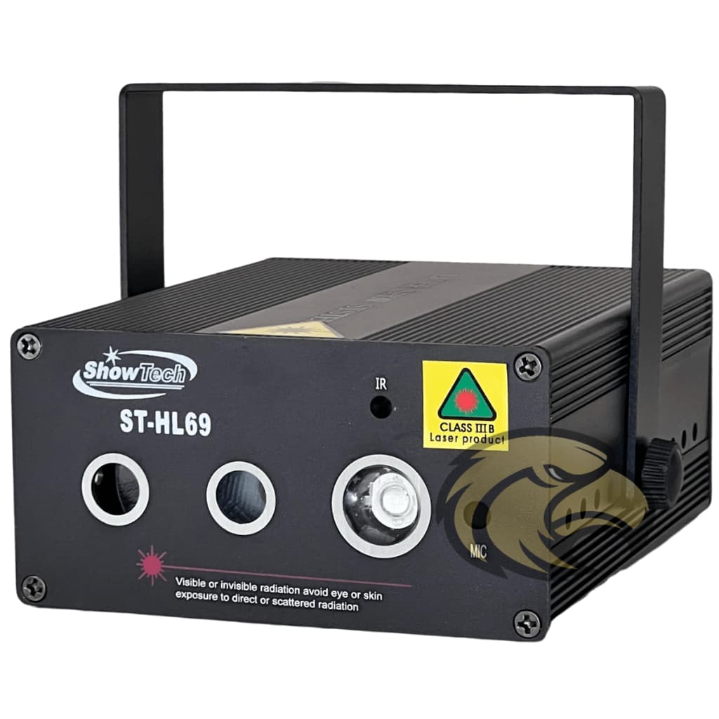 Laser Festa Colorido HL69 250mw Sensor De Som e Automatico Verde Vermelho Led Azul