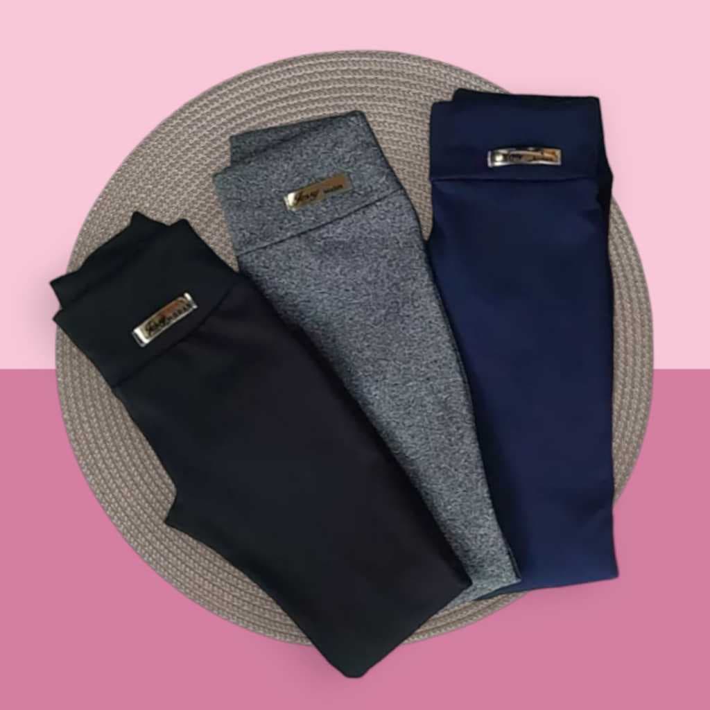 Calça legging Infantil e Juvenil Felpada por dentro