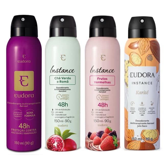 Desodorante Antitranspirante Aerossol Feminino Eudora