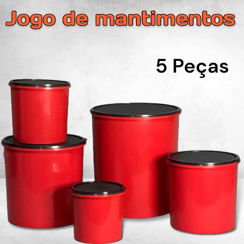 Jogo 5 peças de Mantimento para Organização