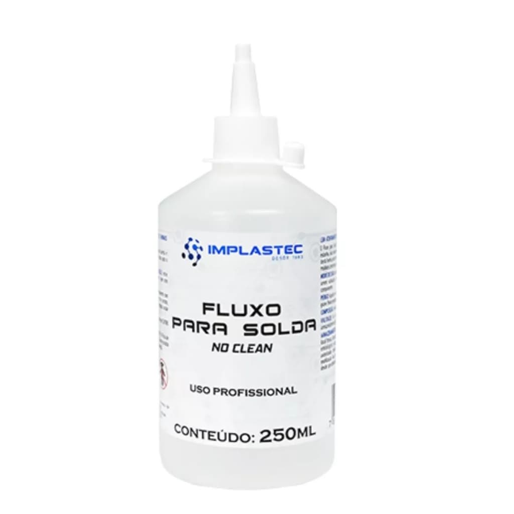 Fluxo De Solda Liquido No Clean - 250ml Incolor Implastec
