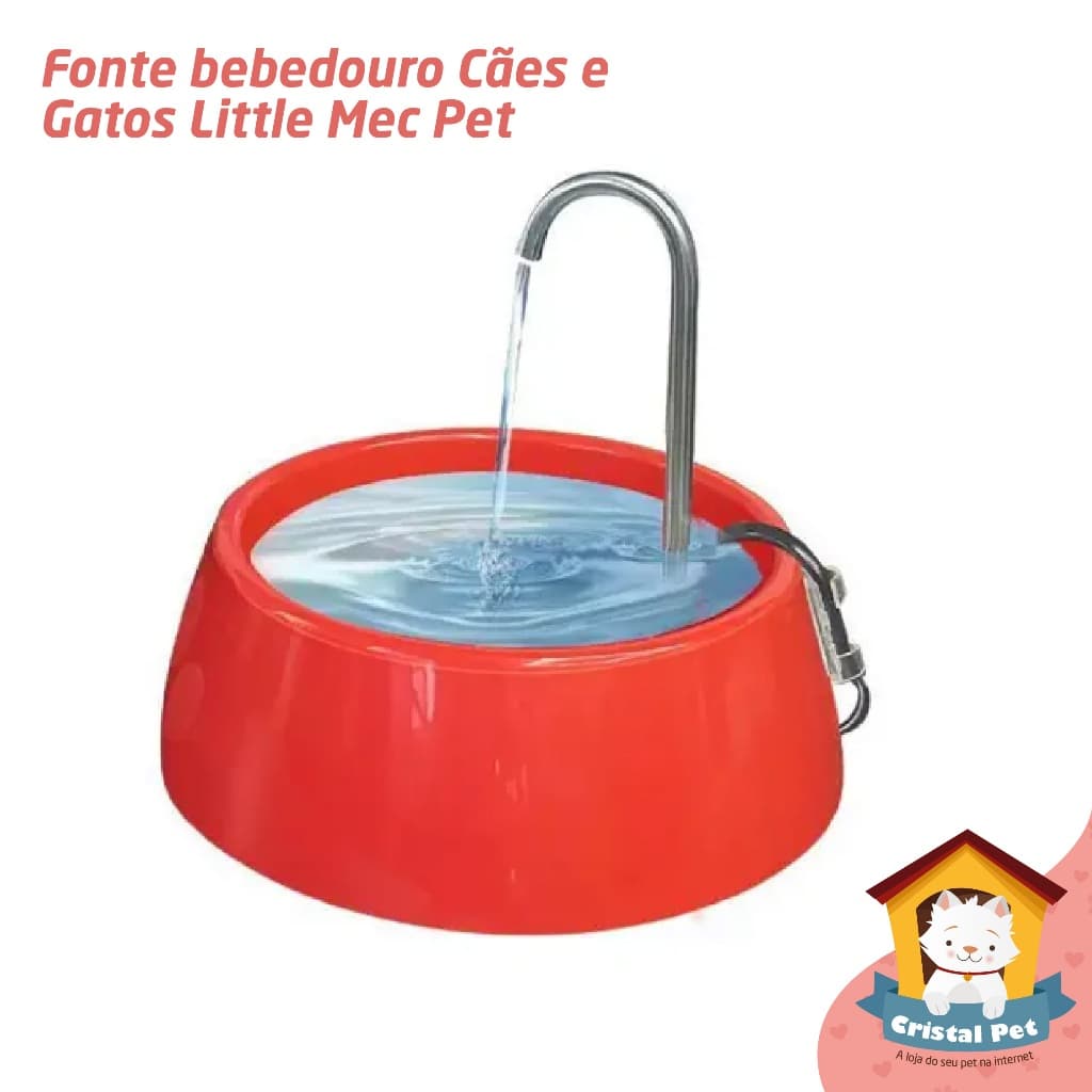 Fonte Barata bebedouro Gato e Cães Little Mec Pet Pequena