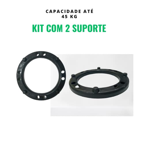 Kit com 2 Suporte para botijão de Gás / vaso de planta sem rodinha reforçado