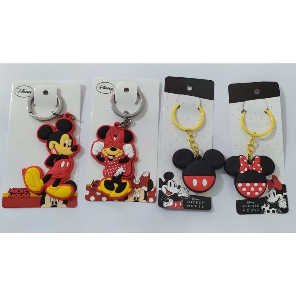 Chaveiro Mickey Mouse e Minnie Disney Licenciado