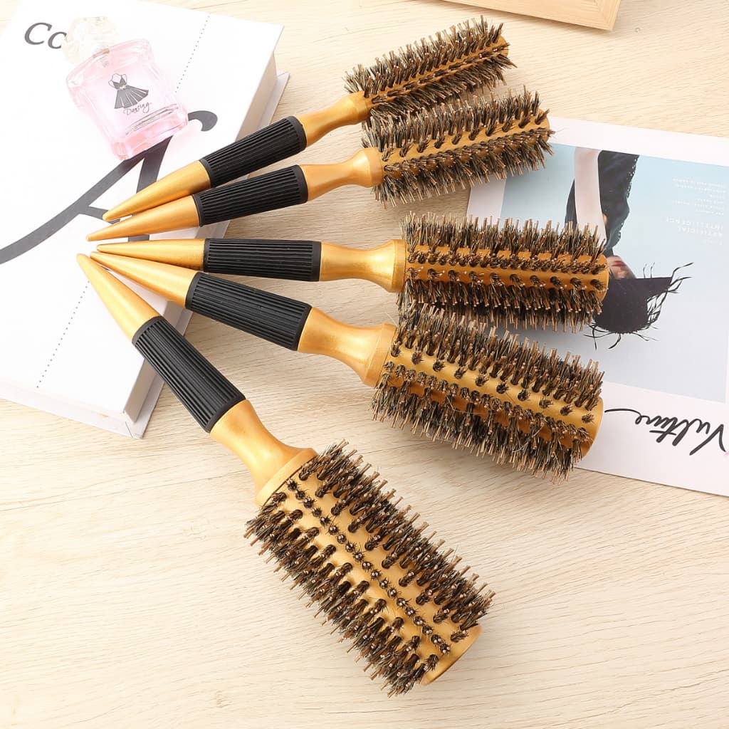 Kit 5 Pcs Escovas Profissional de Cerdas Naturais de Javali - VERÃO