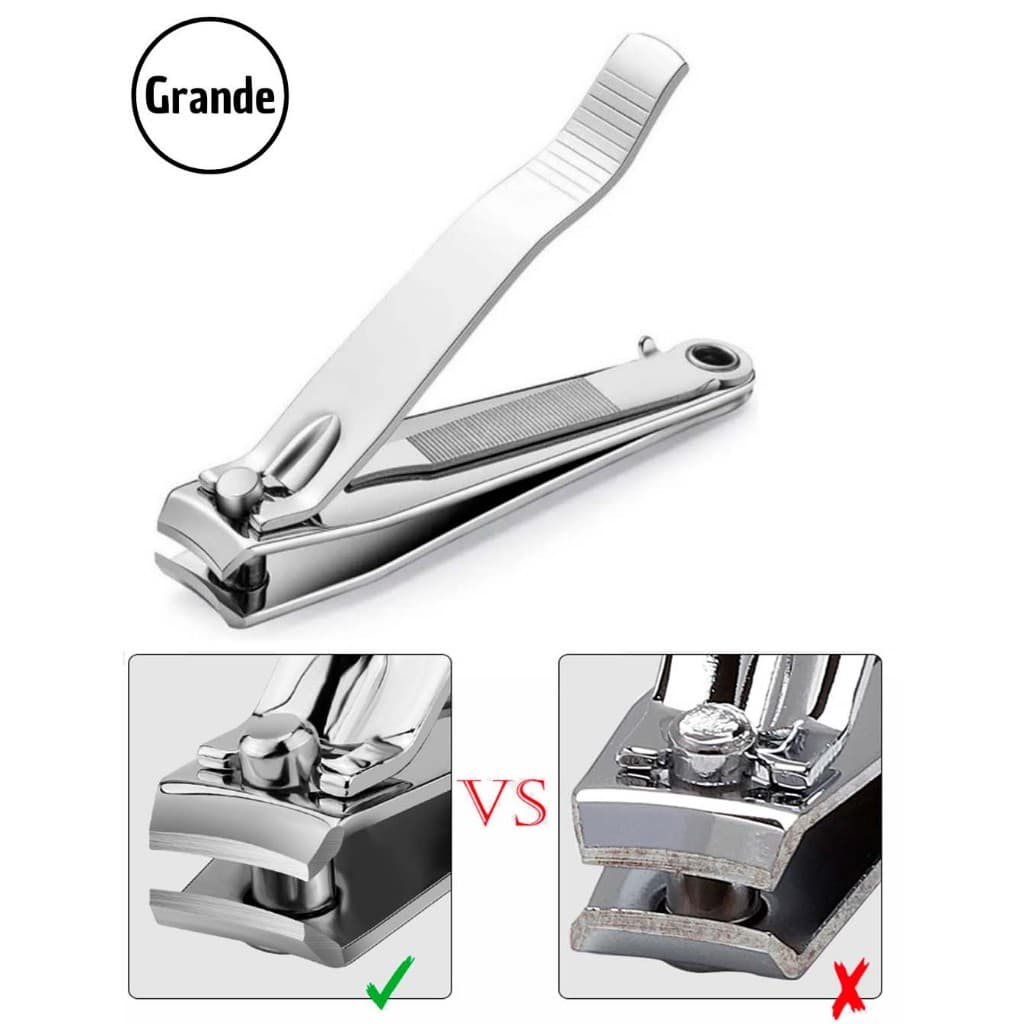 CORTADOR DE UNHA GRANDE com lixa Aço inox manicure pedicure