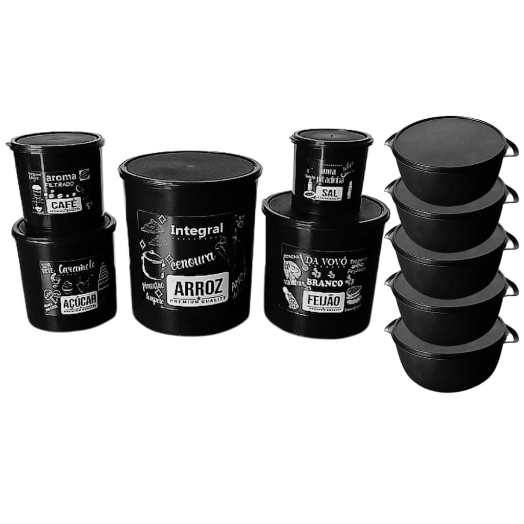 JOGO DE MANTIMENTOS + 5 POTES  BOWL  2,8 L