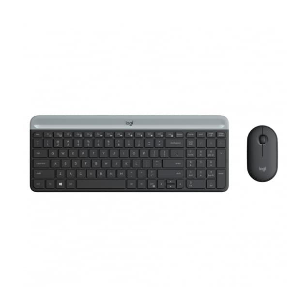TECLADO E MOUSE LOGITECH MK470 SEM FIO SLIM CONEXÃO USB LAYOUT US
