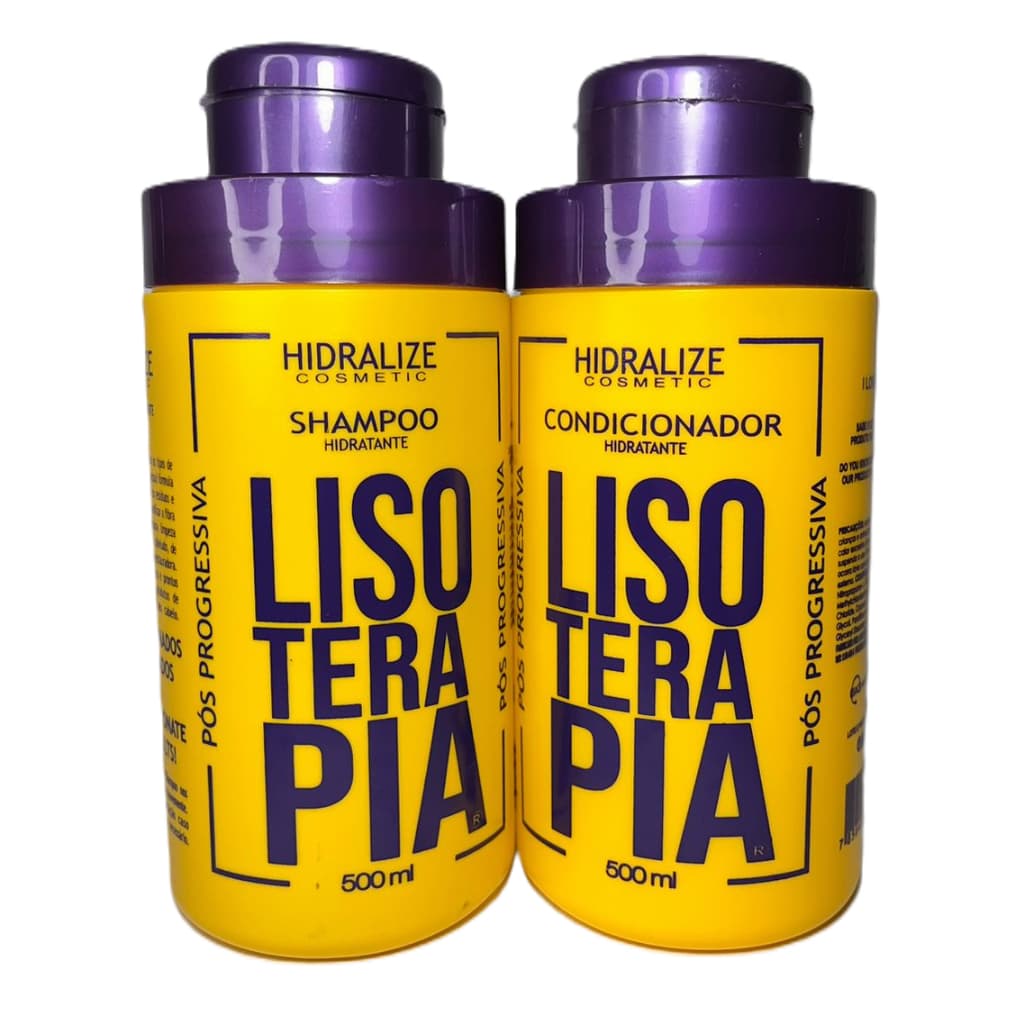 Kit Hidralize Shampoo e Condicionador Pos-Química Lisoterapia Liso Extremo 500mL