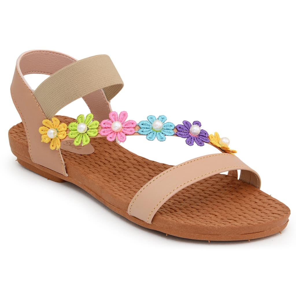 Sandália Feminina Rasteira Rasteirinha Confortavel para o Dia a Dia Para Presente de Flor REF 203
