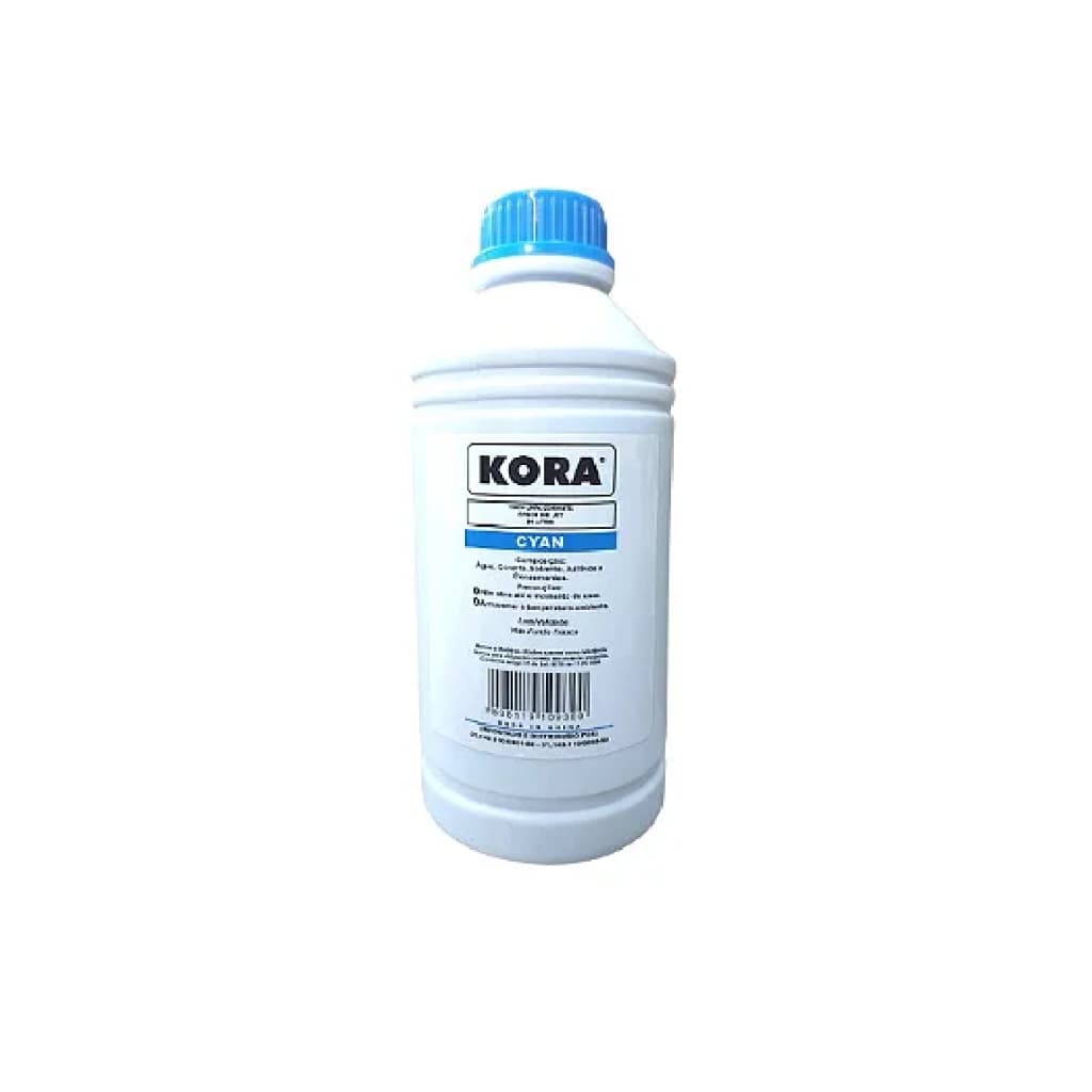 Tinta universal Kora para Impressoras EP bulk ink Corante 1 Litro Cyan