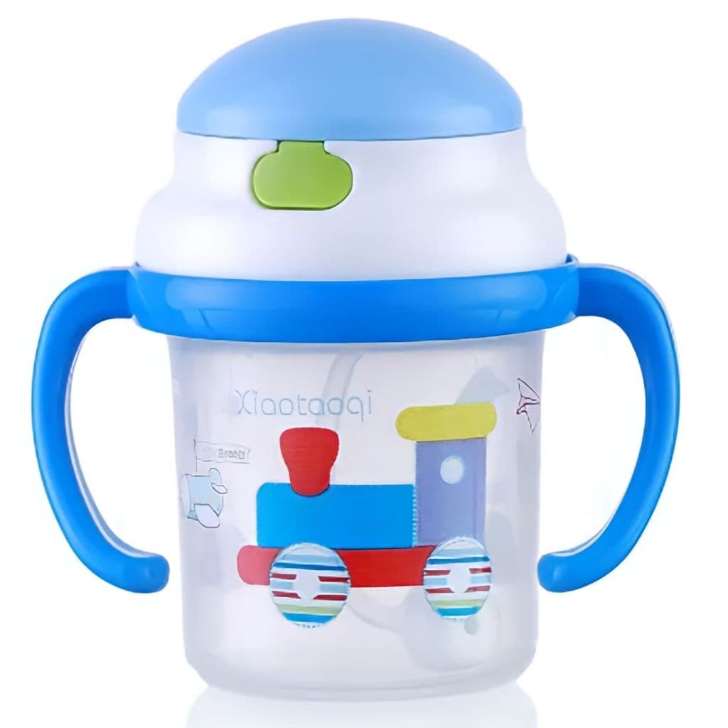 Copo Infantil Com Canudo De Silicone Com Alça Treinamento Para Bebê - Envio Agora!