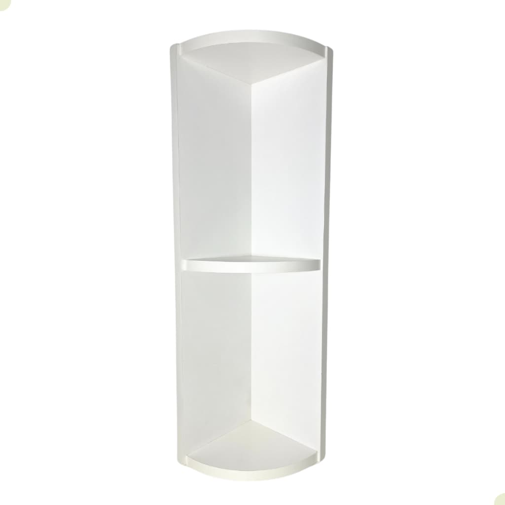 Nicho Médio Suspenso Canto 2 Repartições MDF 60x22x16x14 cm
