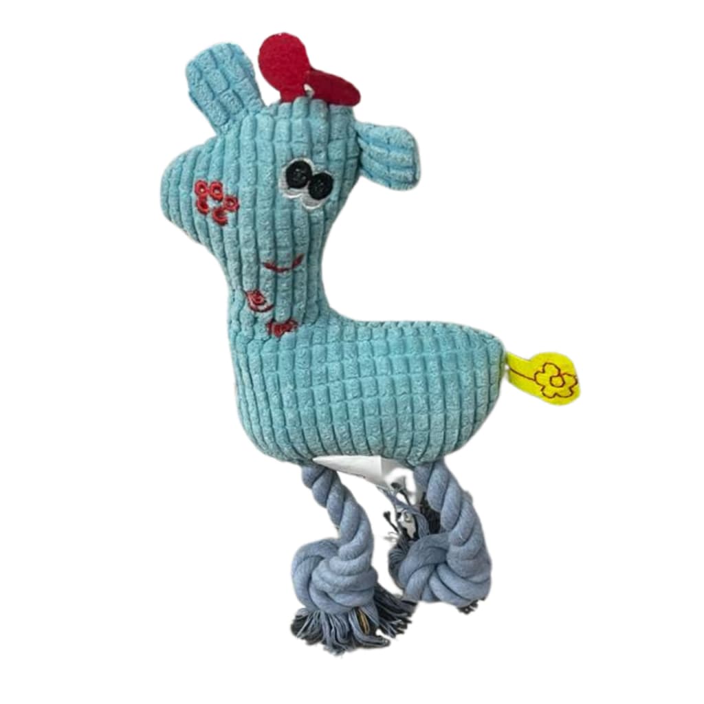 Brinquedo Pet Mordedor Girafa Corda Interativo De Pelúcia Para Pet Cães Cachorro Gato