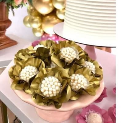 100 Forminhas Dourada  Para Doces Fino Casamento - Camélia