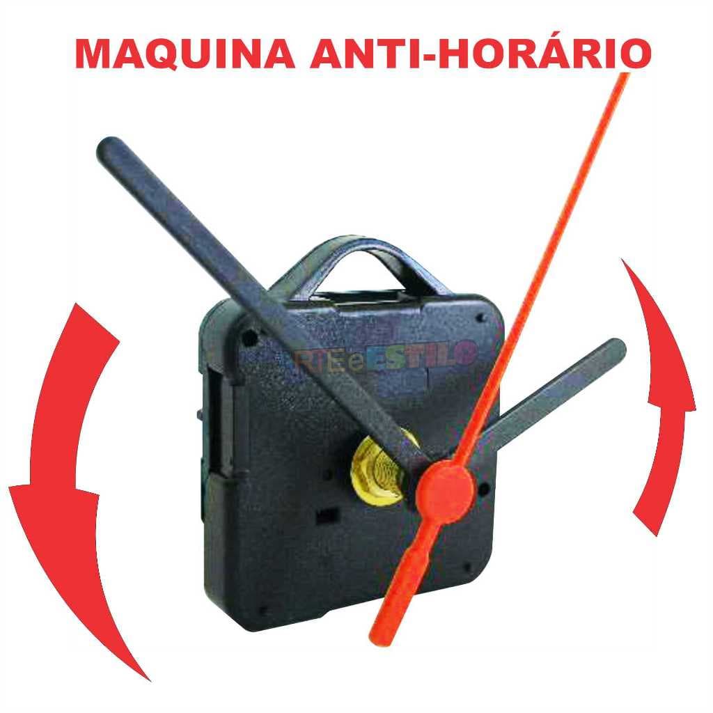 1 Maquina para Relógio de Parede e  mesa com movimento Anti Horário Eixo 13 17 19 21
