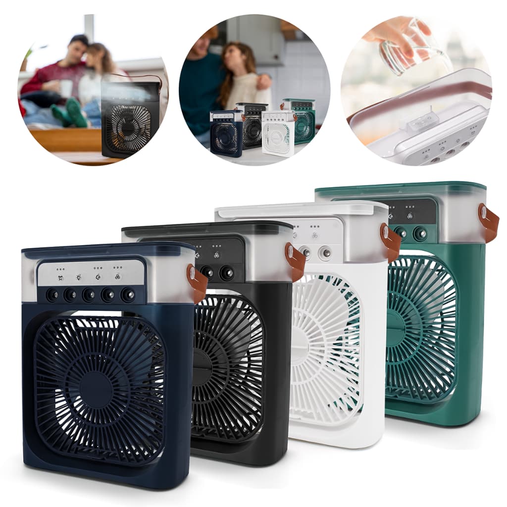 Mini Ar Condicionado Umidificador Climatizador Ventilador