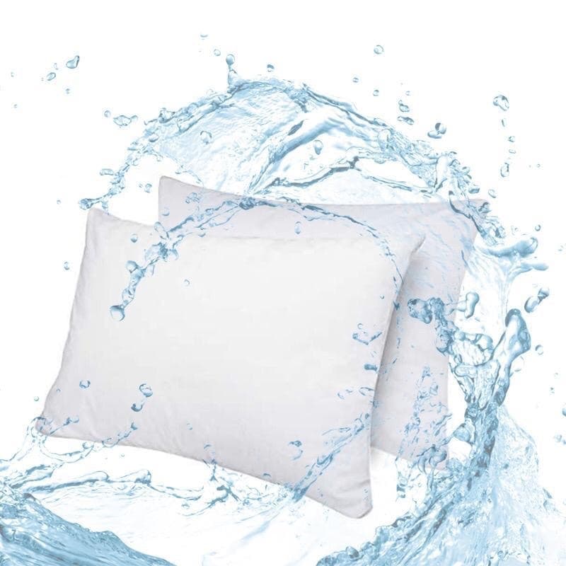 kit C/ 6 Capas IMERMEÁVEL Para travesseiro Anti - Ácaro  na cor Branca C/ Zíper Promoção