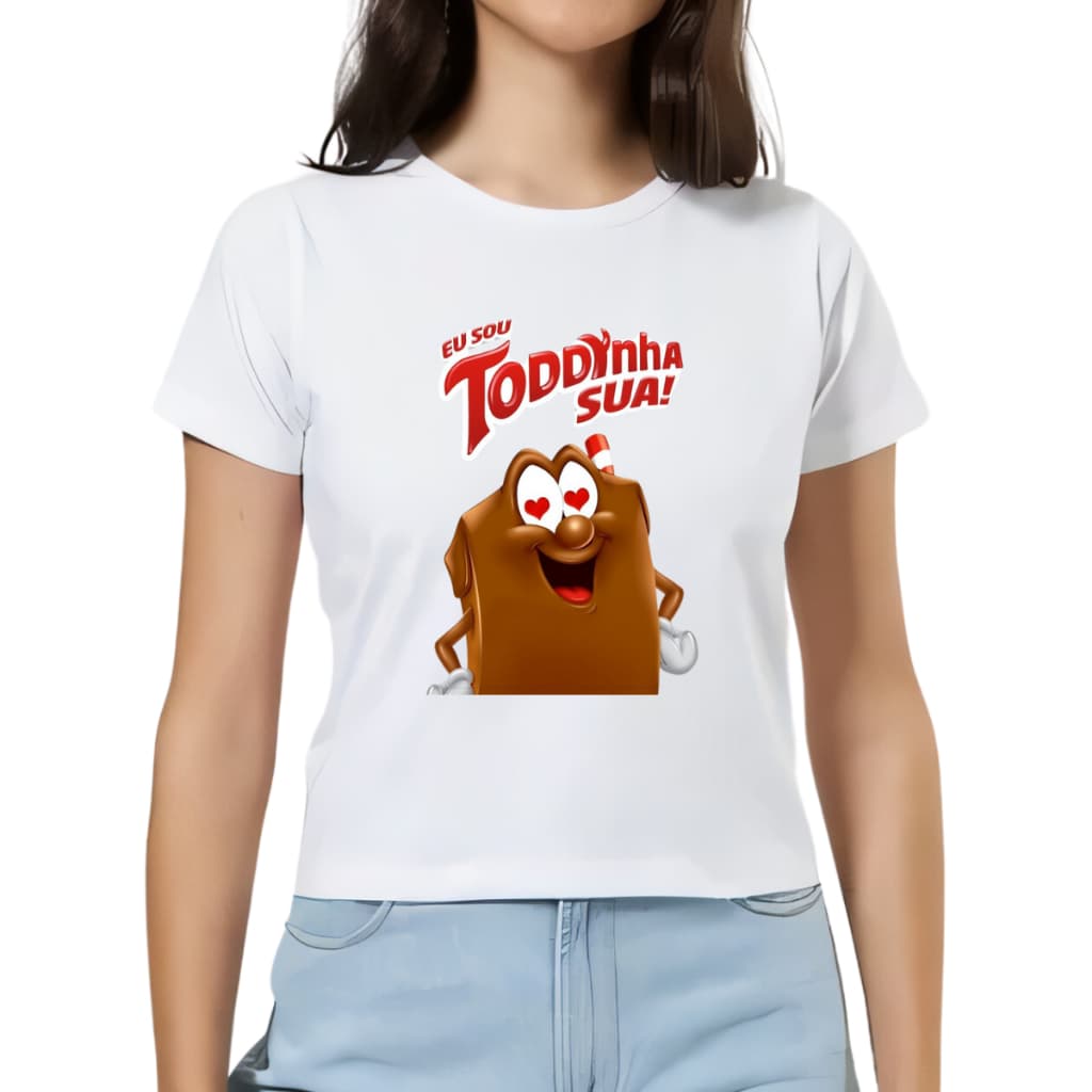 Camiseta Feminina Blusinha Para Carnaval Estampas Sou Todinha Sua