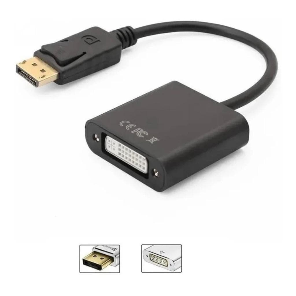 Cabo Adaptador Displayport Macho Para Dvi (24+5) Femea