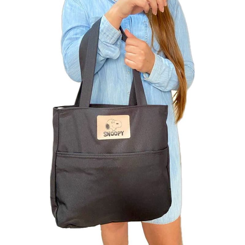 Bolsa Feminina Com Alça Lateral Modelo Preta Lisa bem Resistente