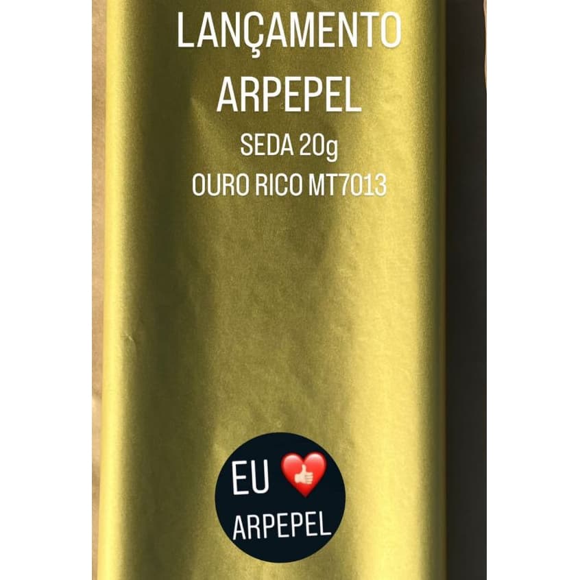 PAPEL DE SEDA 20G METALIZADO OURO RICO - LANÇAMENTO - ARPEPEL