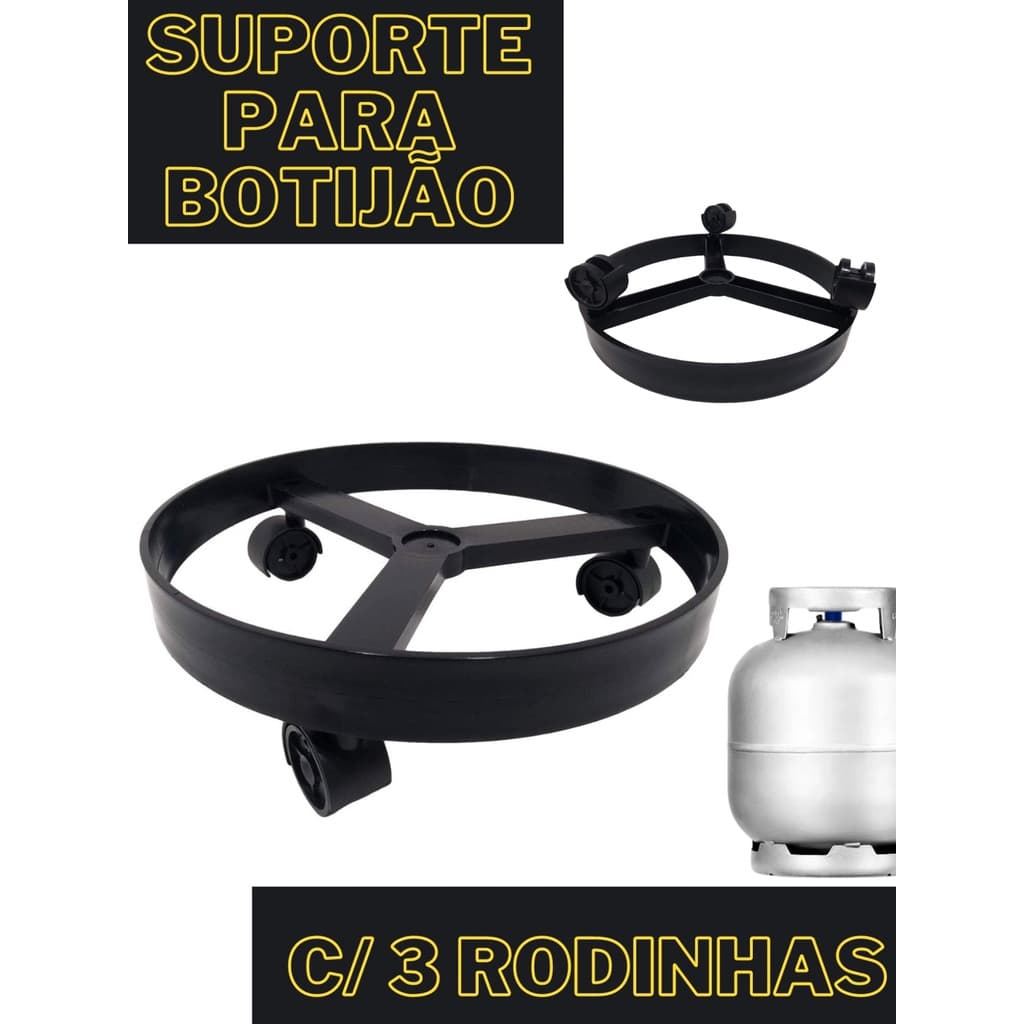 Suporte para botijão de Gás- Vaso de planta com rodinha resistente