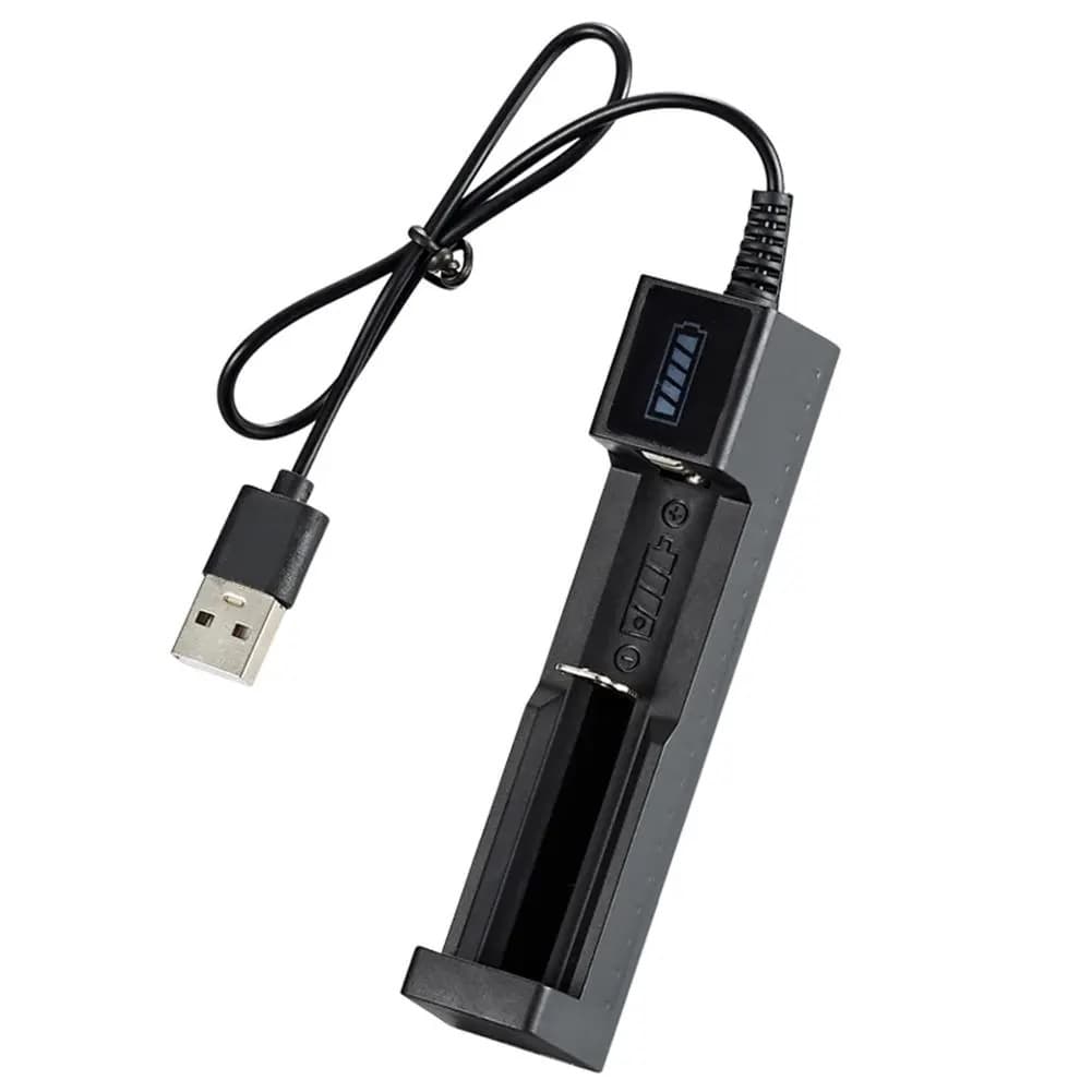 Carregador Usb Para 1 Bateria 18650 [ CÓDIGO 942 ]