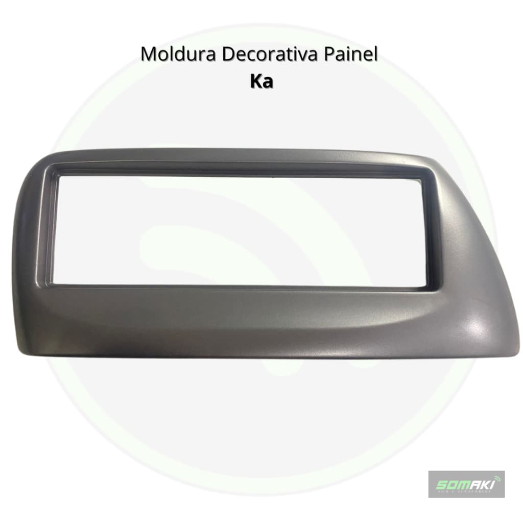 Moldura Contra Frente Painel Radio 1din Ka 2005 - Cinza