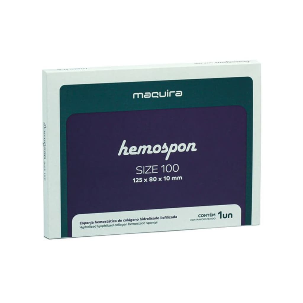 Hemospon com Size 100 - 125 x 80 x 10 - Maquira