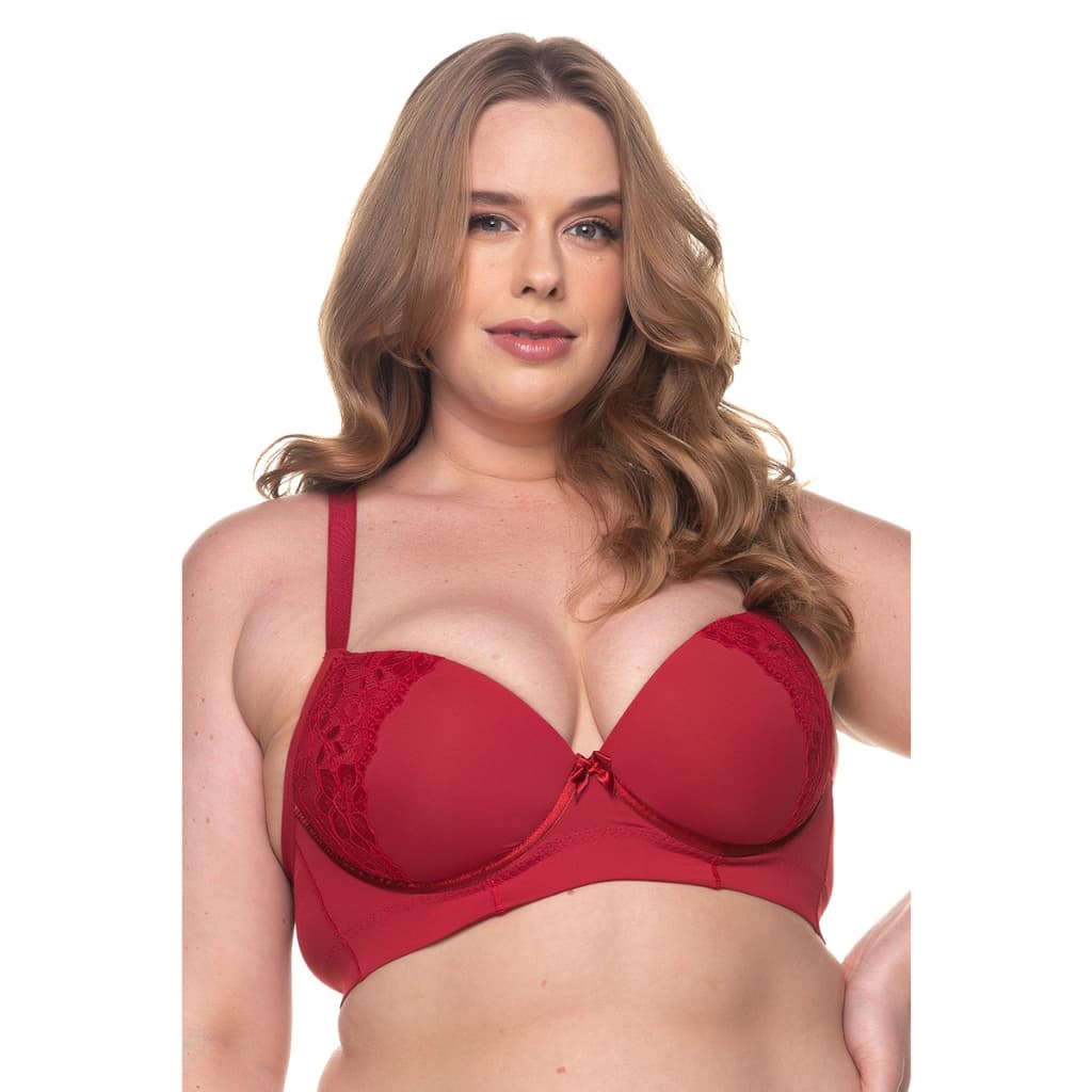 Kit 5 Sutiã Nadador Plus Size Reforçado Renda Bojão Soutien Sutia Bojo Feminina Pingente