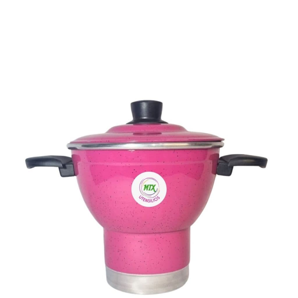Cuscuzeira  Rosa  Nordestina 4 porções nº18. ( cuscuzeiro, cuzcuzeira Grande)