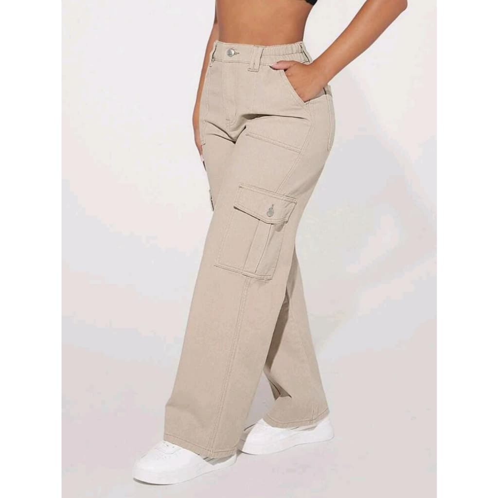 CALÇA CARGO CAQUI